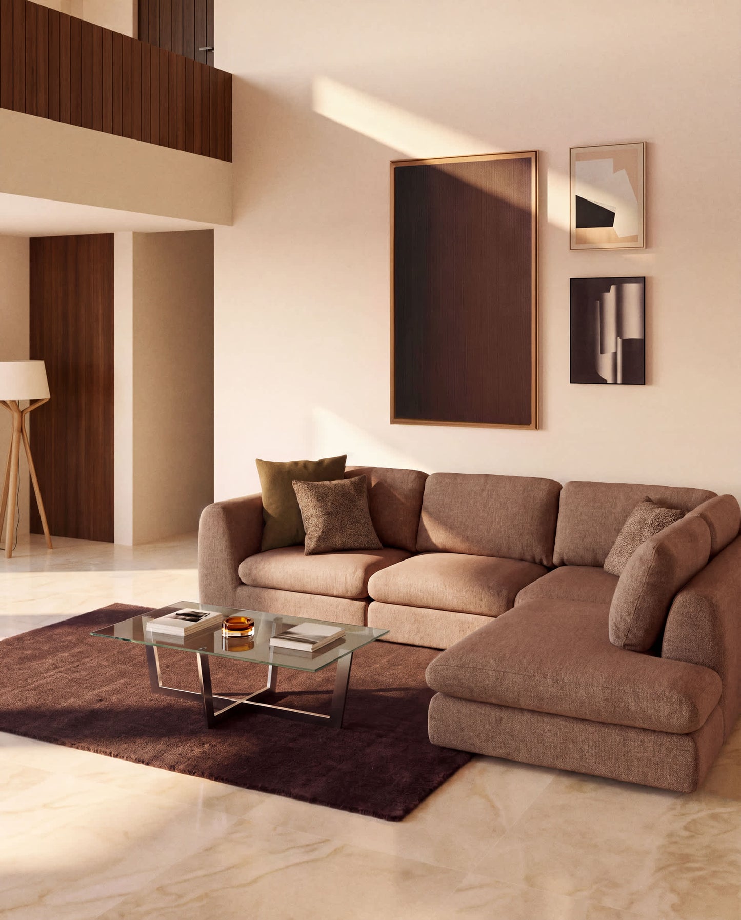 Tappeto Empuries marrone 200 x 300 cm