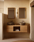 Mobile da bagno Yenit in legno massiccio di teak finitura naturale 120 x 45 cm
