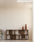Set Litto di 4 ripiani modulari impiallacciati noce 168 x 76 cm