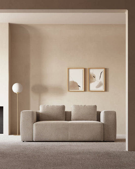 Divano Blok 2 posti beige 210 cm