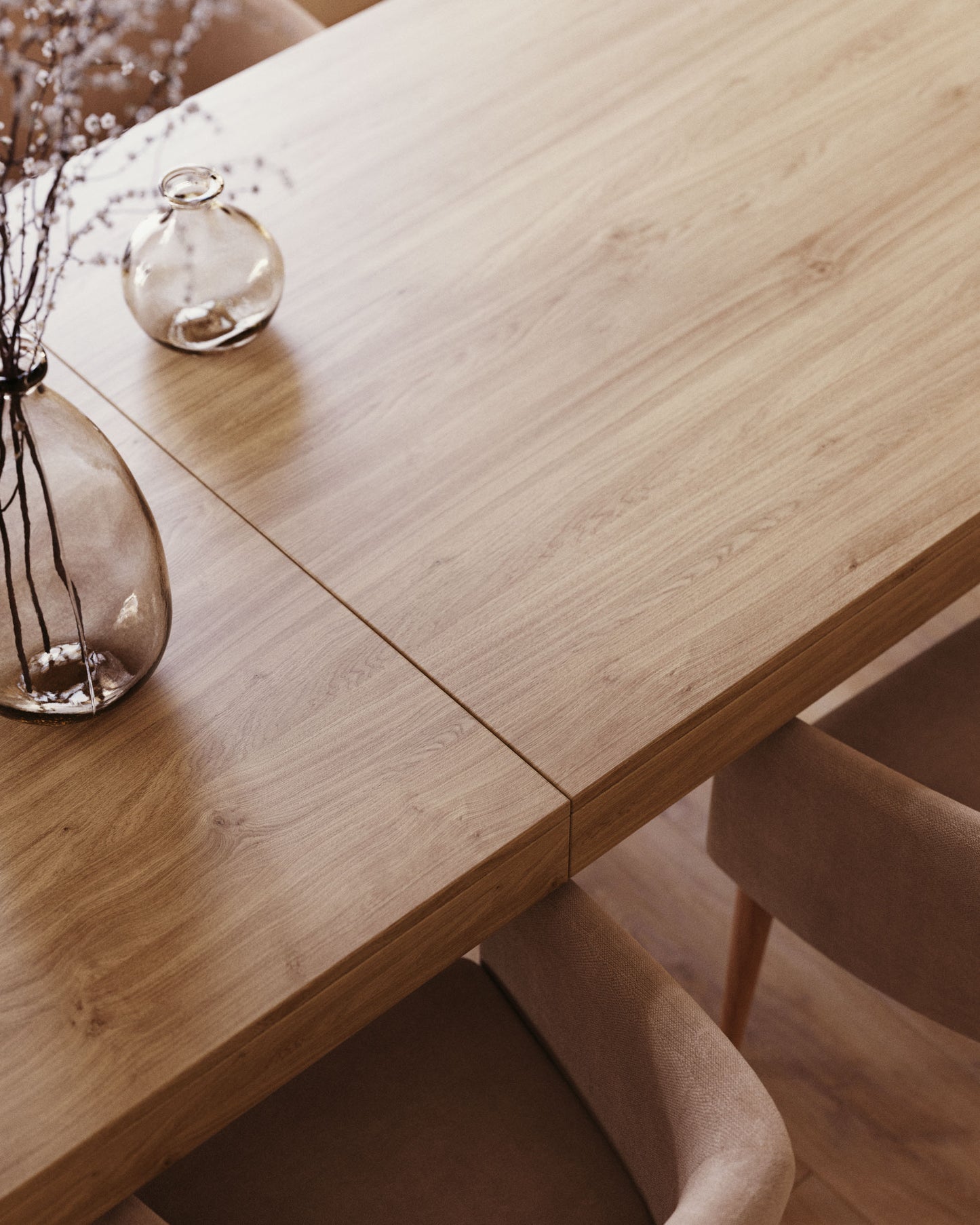 Tavolo allungabile Briva impiallacciato rovere finitura naturale 200 (280) x 100 cm