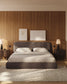 Letto sfoderabile Martina in montone sintetico marrone per materasso da 180 x 200 cm FSC Mix Credit