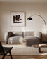 Divano modulare Martina a 2 posti in ciniglia con chaise longue destra color pietra 230 cm