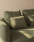 Cuscino Martina in ciniglia verde 47 x 36 cm