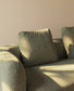 Cuscino Martina in ciniglia verde 60 x 52 cm