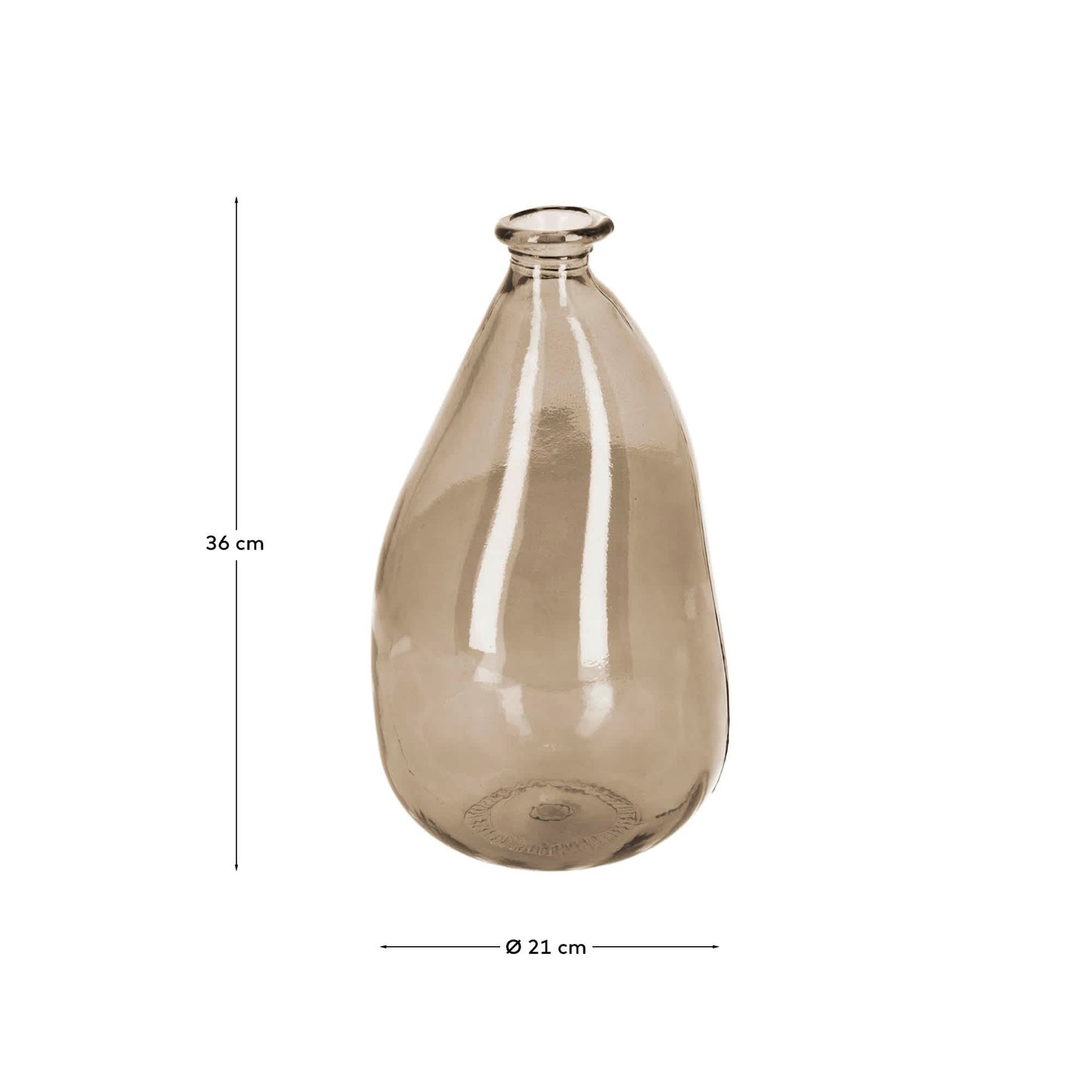 Vaso Brenna medio marrone 100% riciclato