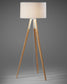 Lampada da terra Iguazu, bianco e legno