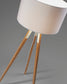 Lampada da terra Iguazu, bianco e legno
