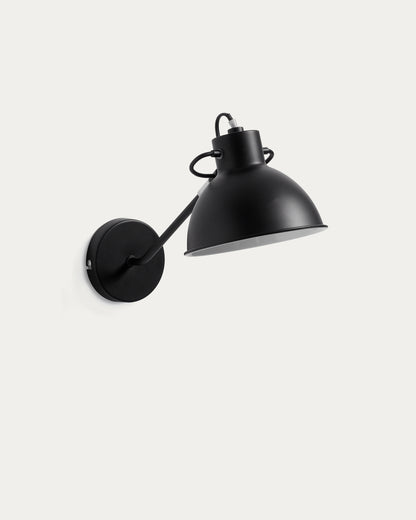 Lampada da parete Offelis nero