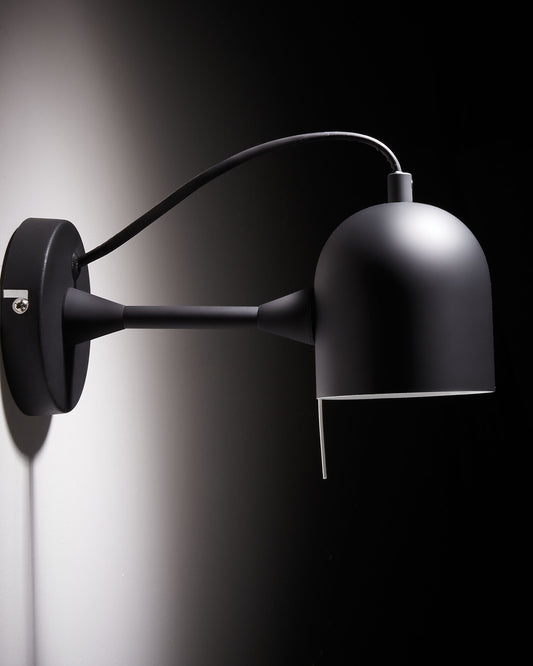 Lampada da parete Lucilla nero