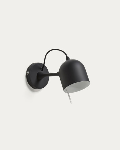 Lampada da parete Lucilla nero