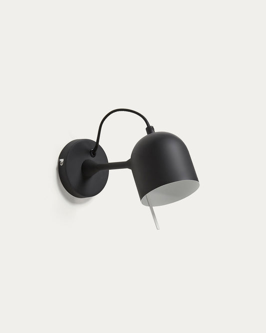 Lampada da parete Lucilla nero