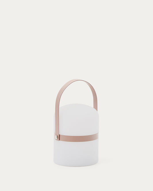 Lampada da tavolo LED Mini Ridley in polietilene rosa