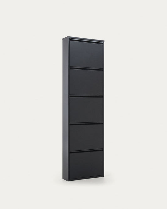 Scarpiera Ode 50 x 168,5 cm con 5 ante grigio scuro
