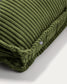 Cuscino Blok in velluto a coste spesso verde 40 x 60 cm