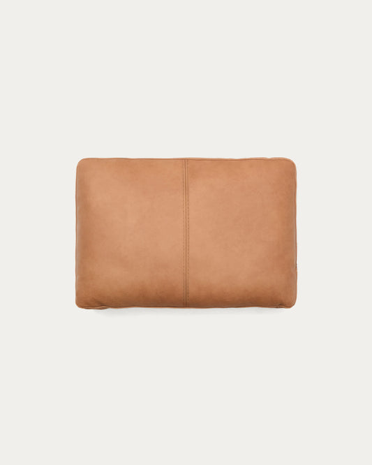 Cuscino Blok in pelle marrone 40 x 60 cm