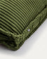 Cuscino Blok in velluto a coste spesso verde 50 x 60 cm
