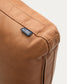 Cuscino Blok in pelle marrone 50 x 60 cm