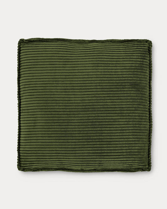 Cuscino Blok di velluto a coste verde 60 x 60 cm