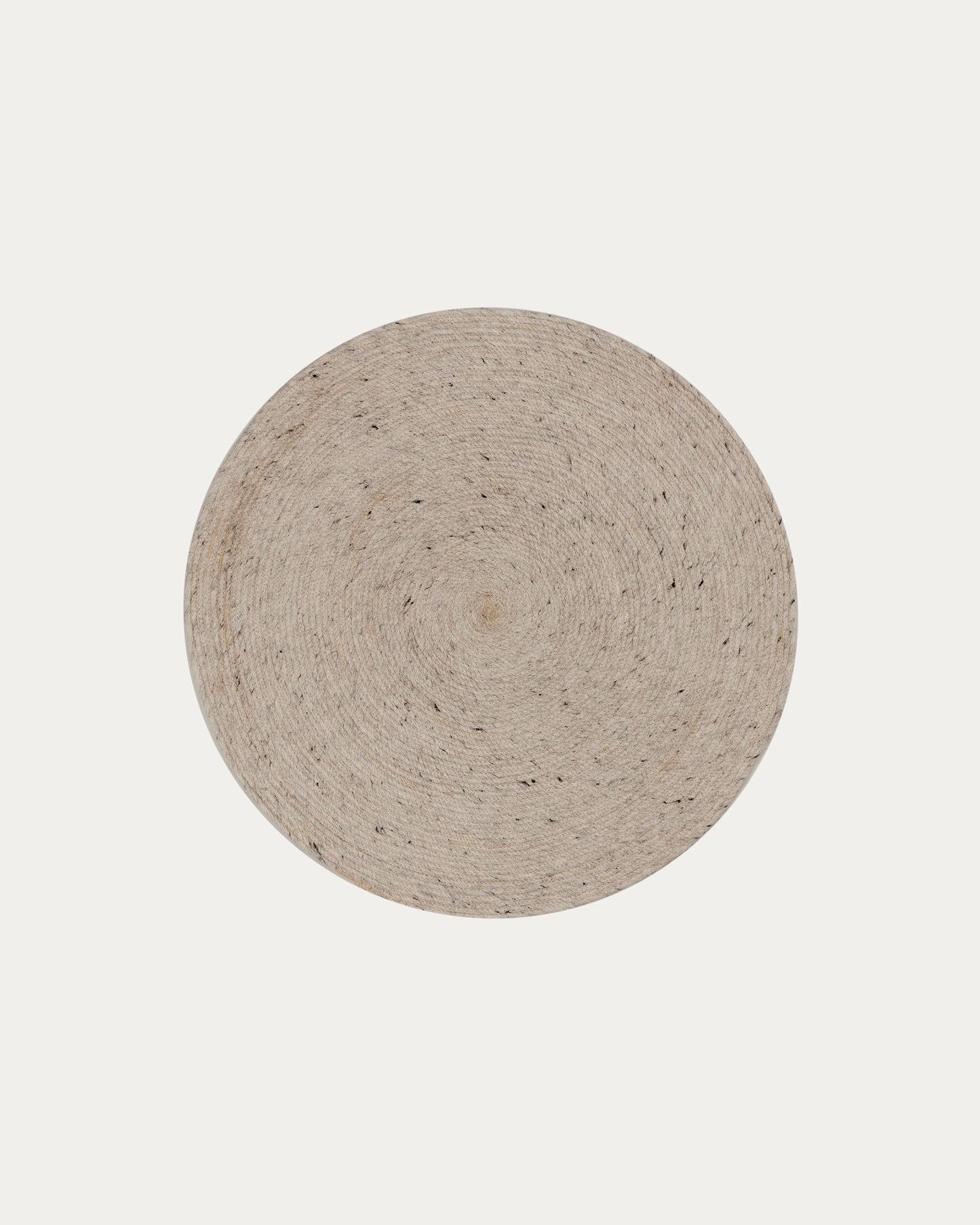 Tappeto rotondo Takashi 100% lana grigia Ø 150 cm