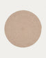 Tappeto rotondo Rodhe 100% PET beige Ø 150 cm
