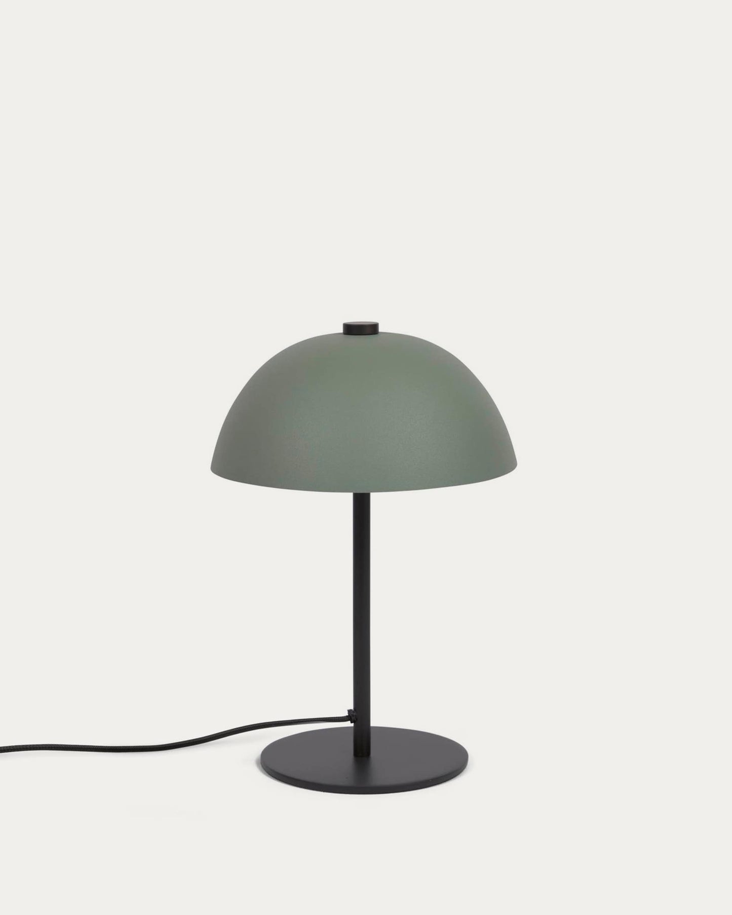 Lampada da tavolo Aleyla in metallo con finitura verde