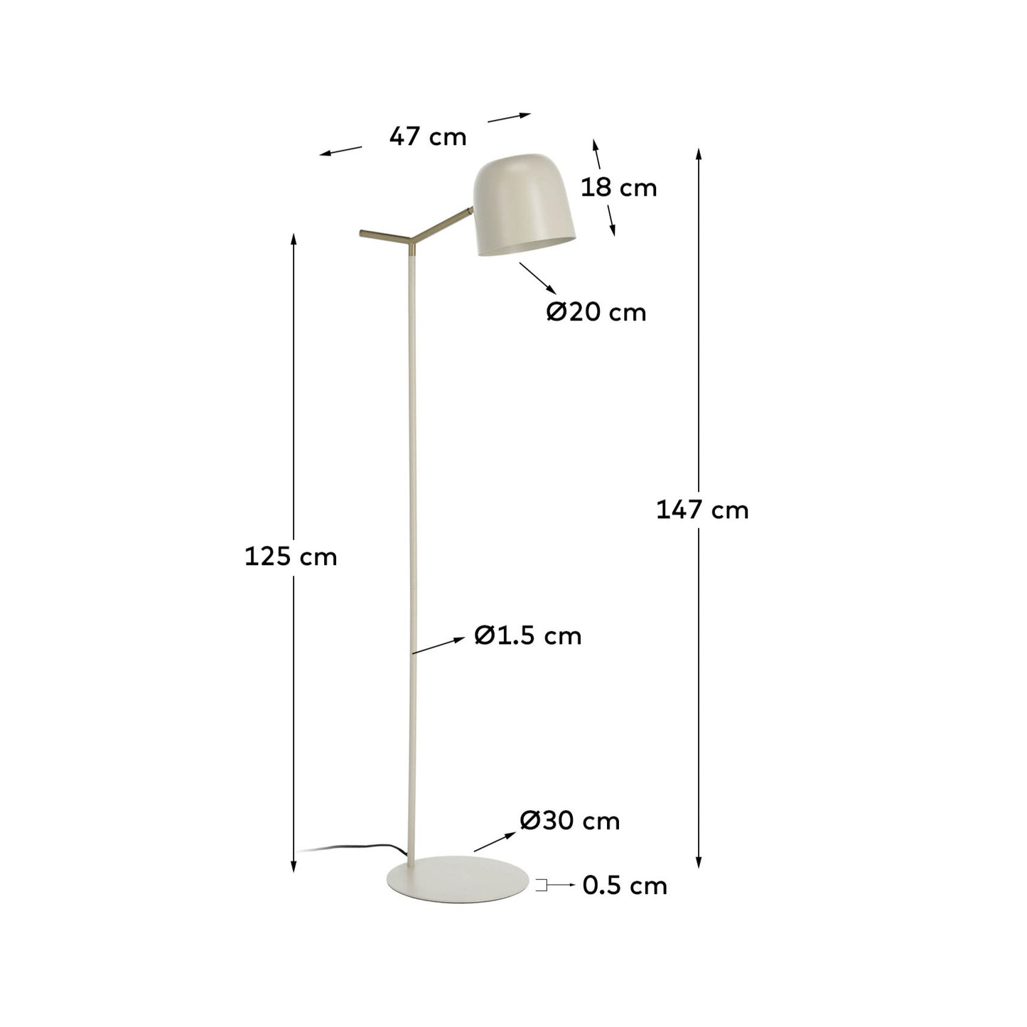 Lampada da terra Alish