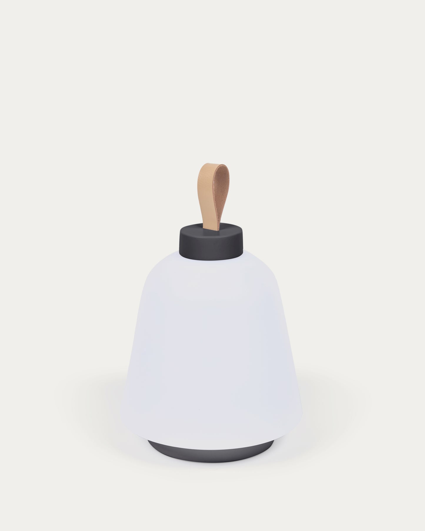 Lampada da tavolo da esterno Udiya in polietilene e metallo finitura nera
