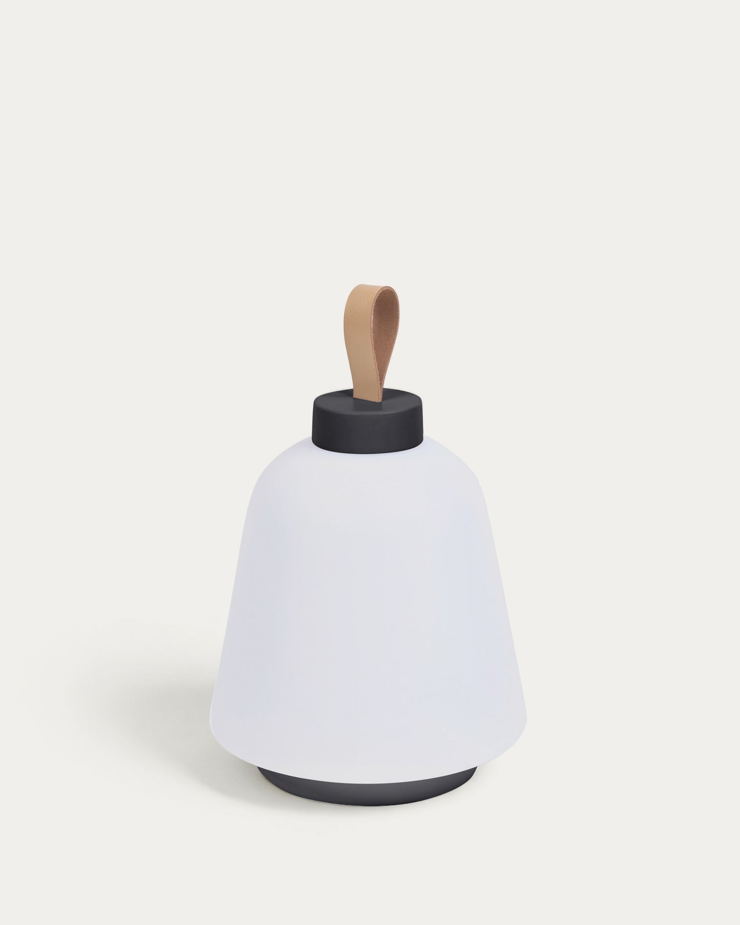 Lampada da tavolo da esterno Udiya in polietilene e metallo finitura nera