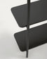 Stand appendiabiti Galatia finitura verniciata nera 60 x 162 cm