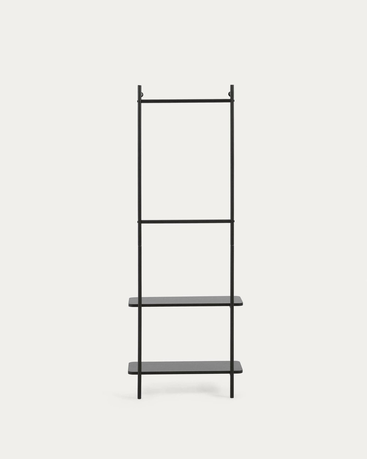 Stand appendiabiti Galatia finitura verniciata nera 60 x 162 cm