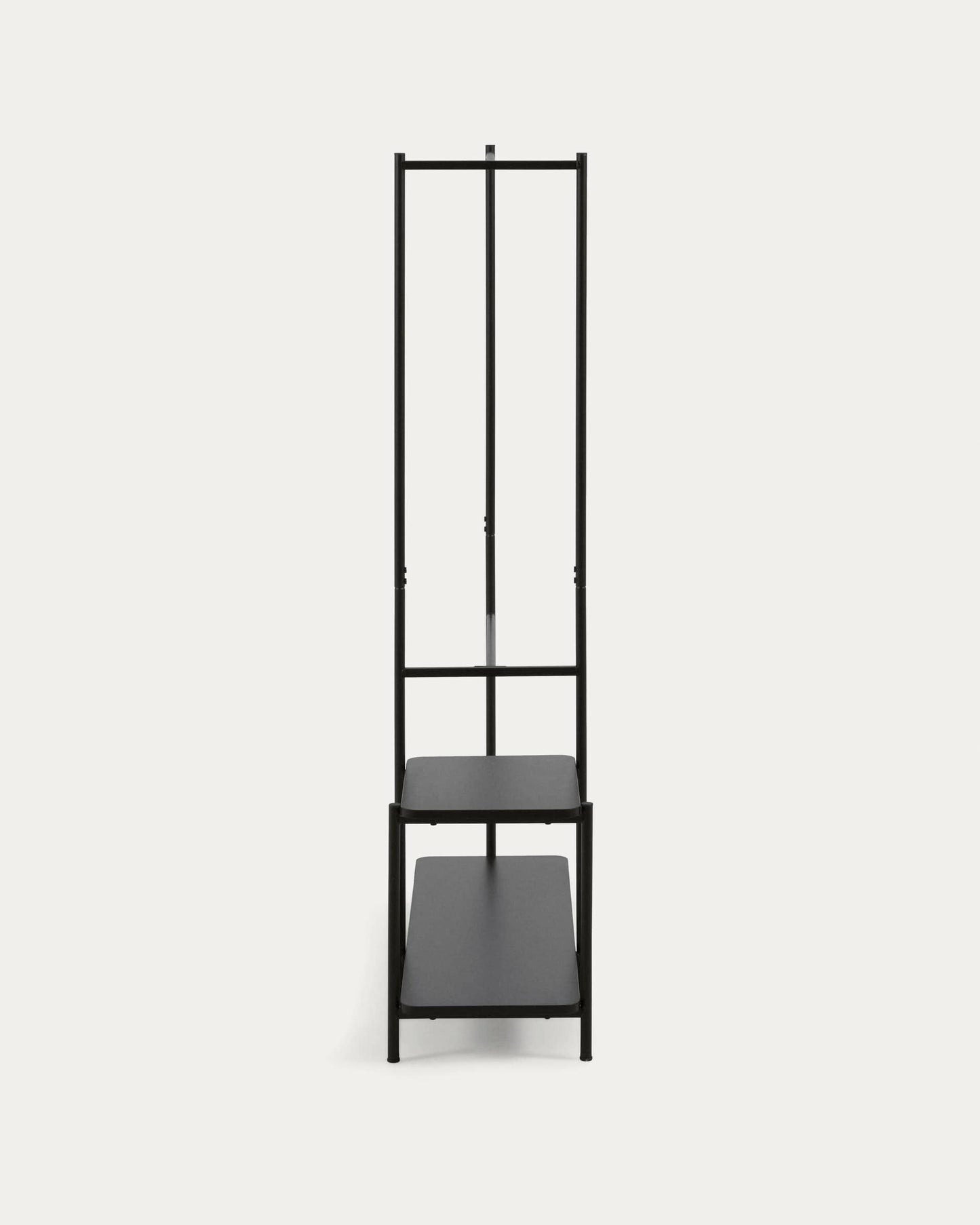 Stand appendiabiti Galatia con panca finitura nera 100 x 150 cm
