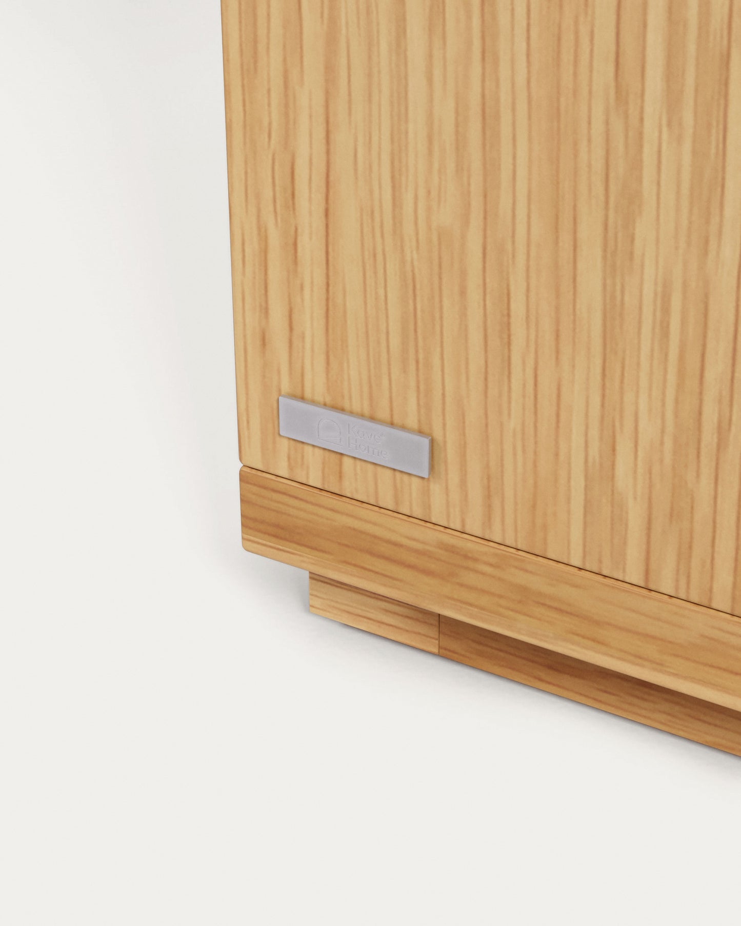 Comodino Abilen impiallacciato rovere 53 x 44 cm