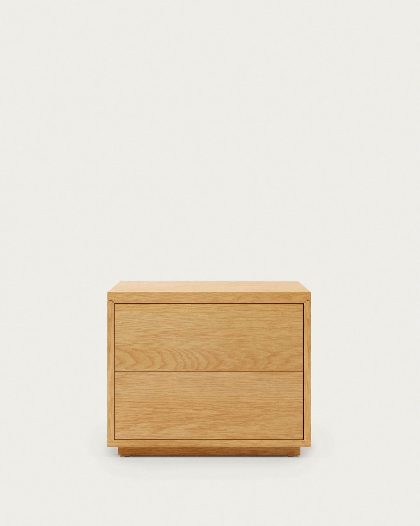 Comodino Abilen impiallacciato rovere 53 x 44 cm