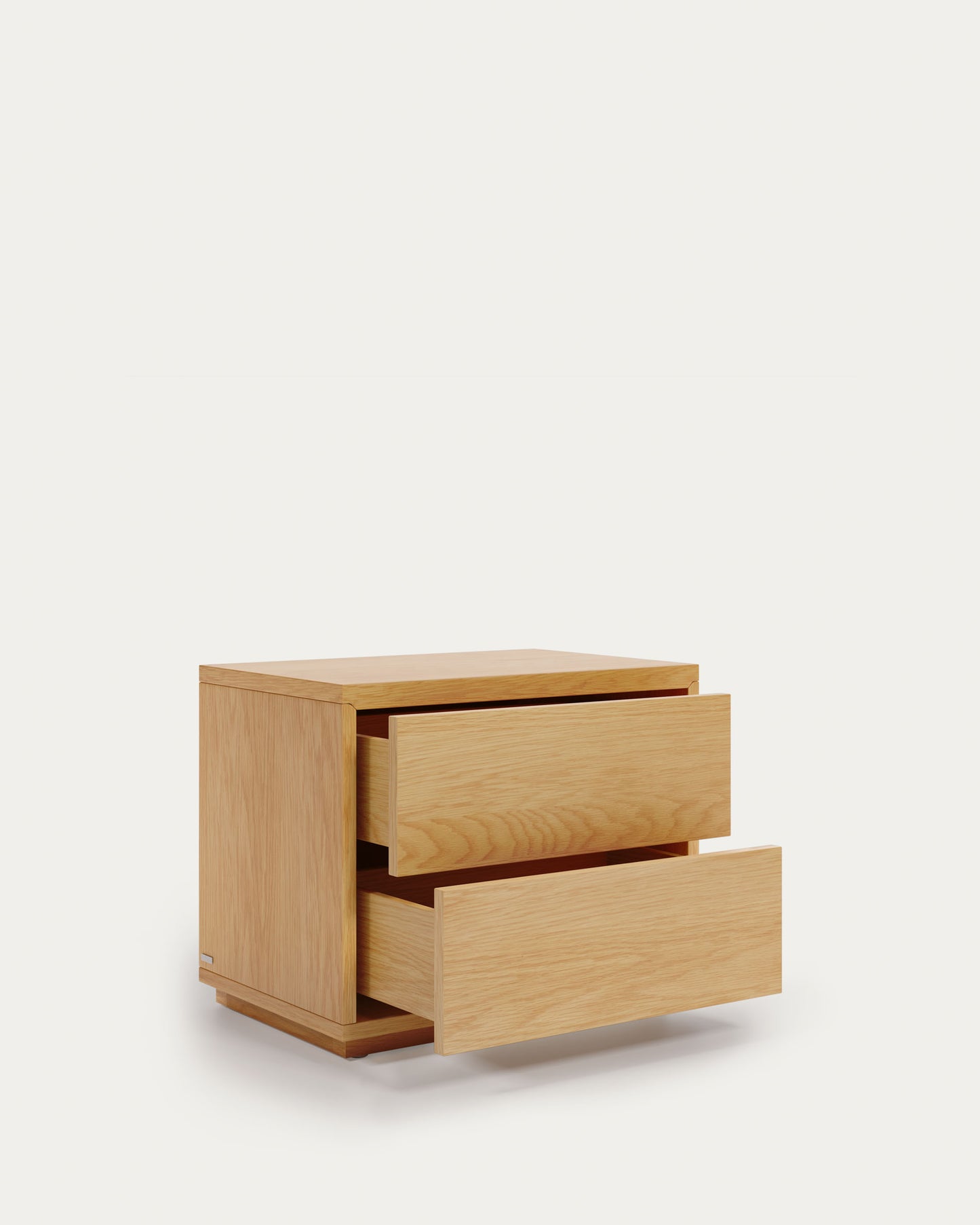 Comodino Abilen impiallacciato rovere 53 x 44 cm