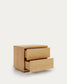 Comodino Abilen impiallacciato rovere 53 x 44 cm