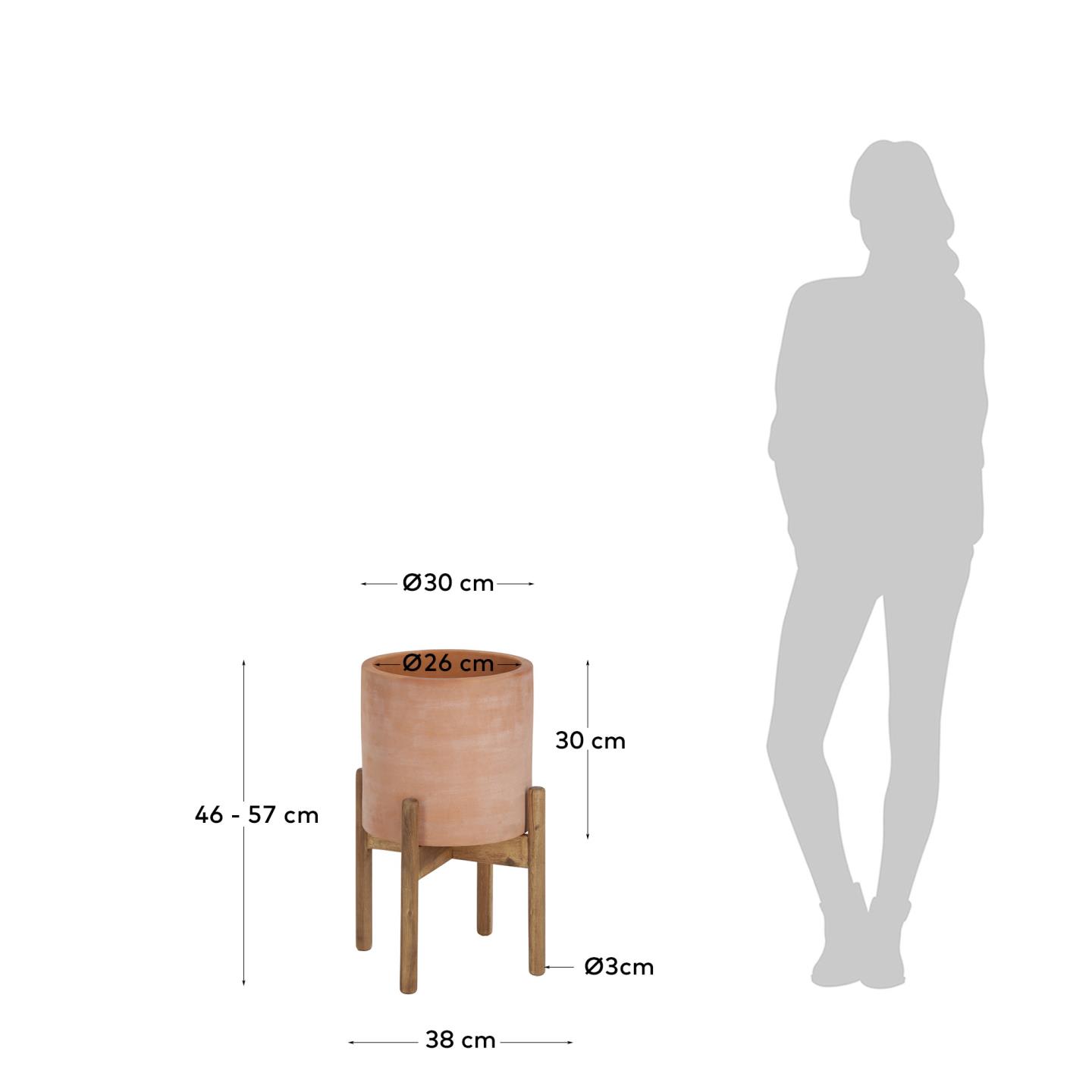 Vaso Dalva in terracotta Ø 26 cm