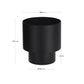 Vaso Mash rotondo in metallo nero Ø 28 cm