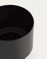 Vaso Mash rotondo in metallo nero Ø 28 cm