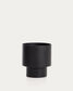 Vaso Mash rotondo in metallo nero Ø 28 cm