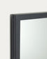 Specchio da parete Ulrica in metallo nero 80 x 80 cm