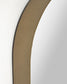 Specchio da parete Tiare in metallo dorato 31 x 101 cm