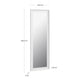 Specchio Romila 52 x 152,5 cm bianco