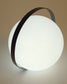 Lampada da tavolo Dinesh con manico in acciaio nero