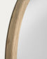 Specchio rotondo Alum in legno massello di mindi Ø 100 cm