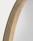 Specchio rotondo Alum in legno massello di mindi Ø 80 cm
