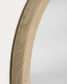 Specchio rotondo Alum in legno massello di mindi Ø 50 cm