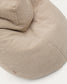Pouf Vicka tessuto bouclé beige Ø 70 cm