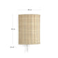 Applique Kimjit in rattan con finitura naturale