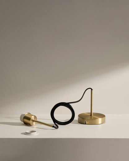 Supporto per lampada da soffitto Fulvia in metallo finitura oro 150 cm